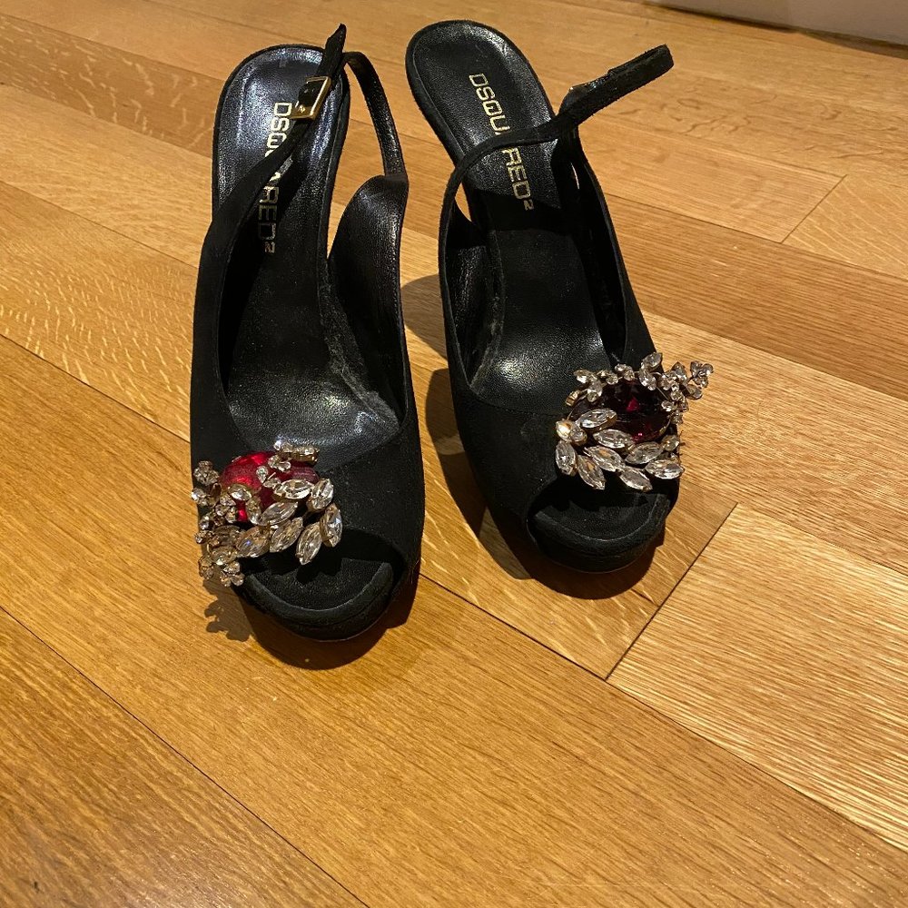 Beautiful 5 inch platform evening shoes